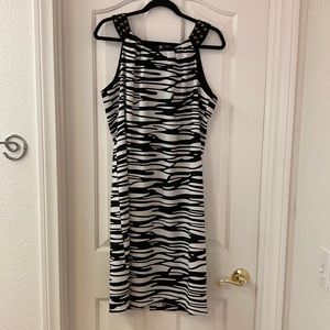 Zebra like printed dress